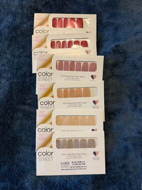 Color Street Nail Polish Strips - Assorted Pink, Nude & Mauve Shades